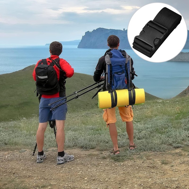 Black Suitcase Strap 195 cm Luggage Strap Long Suitcase Luggage