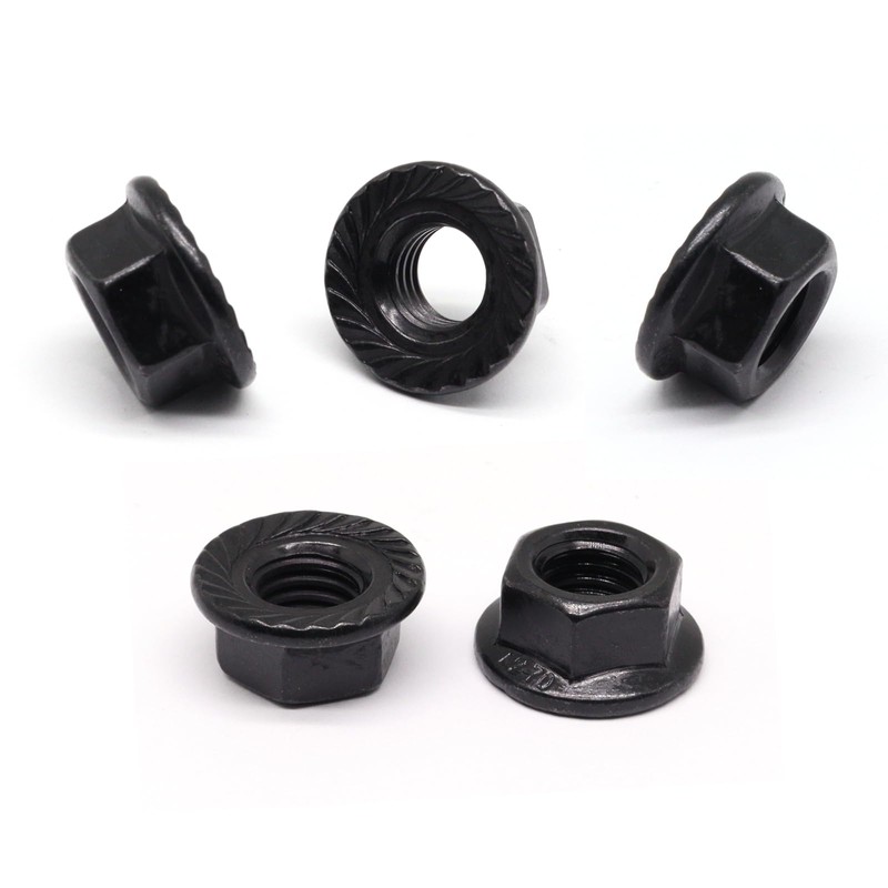 YuGtcen 30pcs M10 x 1.5mm Flange Nut Thread Hardware Nuts,