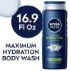 NIVEA MEN Maximum Hydration Body Wash with Aloe Vera, 16.9