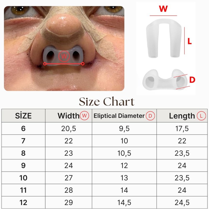 Nostril Retainer (2 Pack – Different Sizes) | Nose Splint