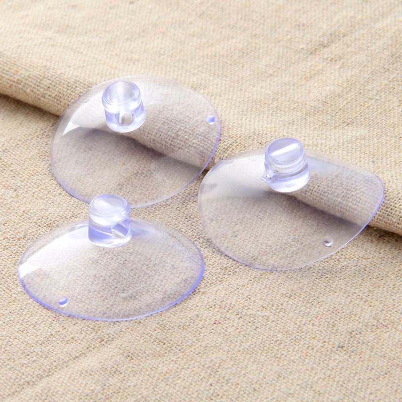 Dophee 10pcs 40mm/1.57" Transparent Suction Cup Sucker for Window Wall