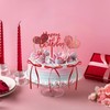 Schleifen-Kuchenaufsatz, Mini-Schleifen zum Basteln (rot)