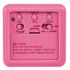 Equity 70910 Digital Pink Silicone Cube Alarm Clock with On-Demand