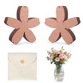 2Pcs Flower Food Alternative for Fresh Cut Flowers with Storage Bag Copper Charm Keeps Vase Water Clear Flower Food Packets Cut Flower Food Fresh Cut Flower Food for Home,Kitchen Vase (Flower)