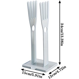 safycaby Kitchen Glove Holder Kitchen Glove Stand Holder Rubber Glover Drying Dryer Rack Reusable Rubber Glove Clothes Drying Rack for Dish Gloves and Rags (Blue)