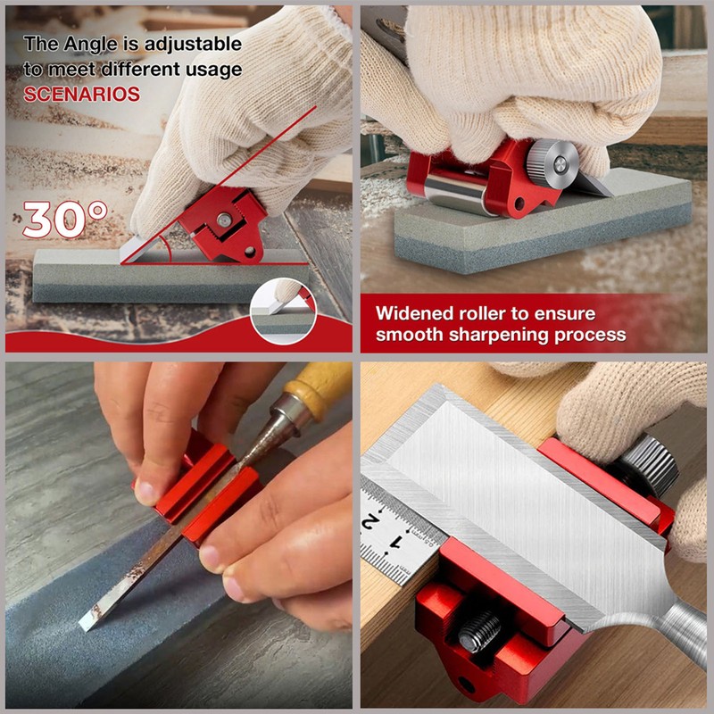 Fixed Angle Knife Sharpener Adjustable Sharpening Stone Holder Jig for