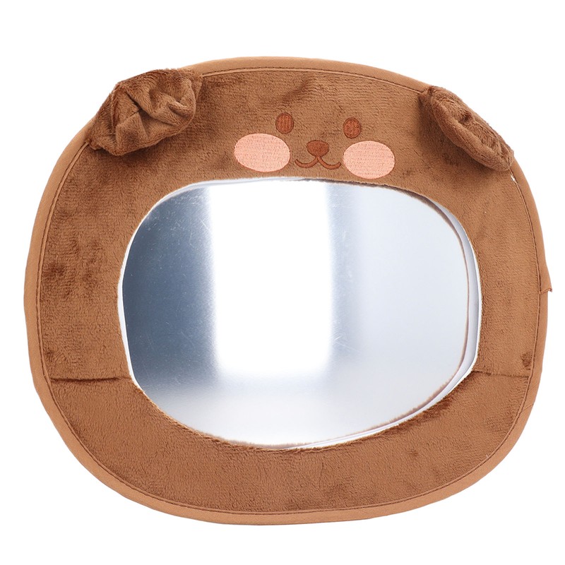 Baby Car Mirror Cute Cartoon Super Soft Fabric Acrylic Car