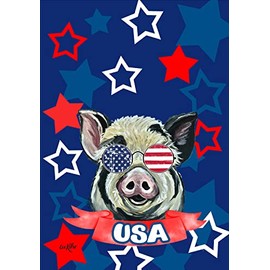 Pig 1 - Best of Breed HHS Patriotic House Flag