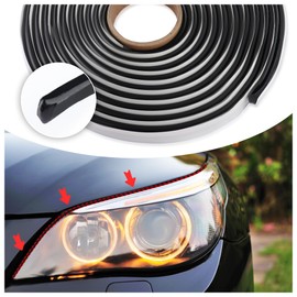 13FT Car Headlight Sealant Butyl Tape,Butyl Rubber Sealant Blocks Dust Water Noise,Universal Butyl Sealant Tape Car Accessories for Car Headlights Taillights Windshield Doors (13Ft x 9mm x 3mm)