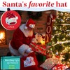 Winks Novelty Plush Santa Hat - Light Up, Funny Christmas