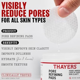 Thayers Pore Refining Exfoliating Toner Pads for Clear Skin