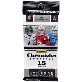 2022 Panini Chronicles Football Factory Sealed Value Pack 15 Football Trading Cards