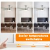 24w 6.2-Inch Ceiling Fan LED Light Replacement, Dimmable LED Retrofit