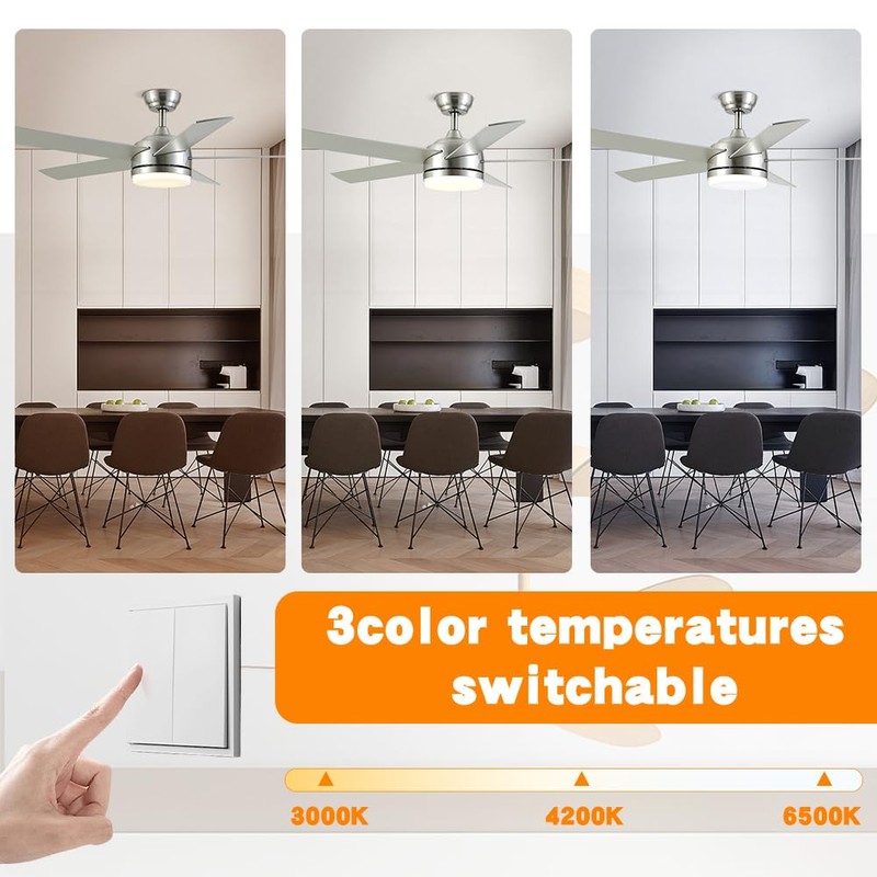 24w 6.2-Inch Ceiling Fan LED Light Replacement, Dimmable LED Retrofit