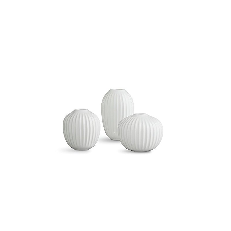 Kähler Design Hammershøi Miniature Vase Set of 3 Ceramic White