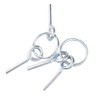 Tent Pole Rings and 2 Pins, 6 PCS Stainless Steel