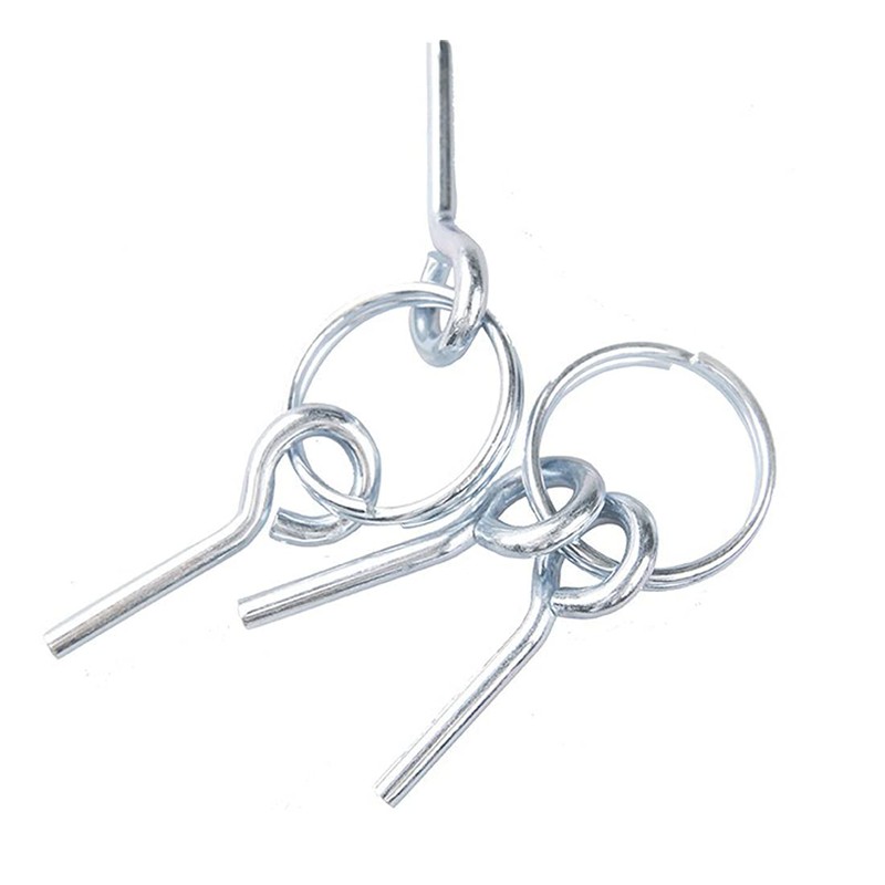 Tent Pole Rings and 2 Pins, 6 PCS Stainless Steel