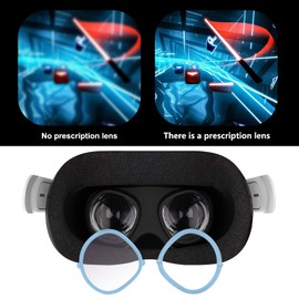 [Esimen] Prescription Lens for Quest 2, Apply Myopia Lens to Quest 2, Lens Prescription Blue Light Blocking Lenses, Lens Protection Frame, Lightweight Anti-Scratch Magnetic Myopia Glasses for Quest 2-