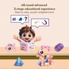 Magnetic Blocks for Toddlers Toys, 3D Translucent Magnet Building Cubes