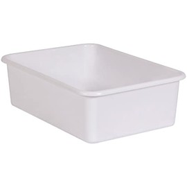 Teacher Created Resources® White Large Plastic Storage Bin