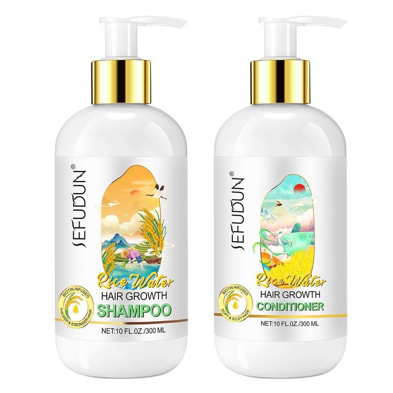 SEFUDUN Rice Water Shampoo and Conditioner Haircare - Specification: Rice