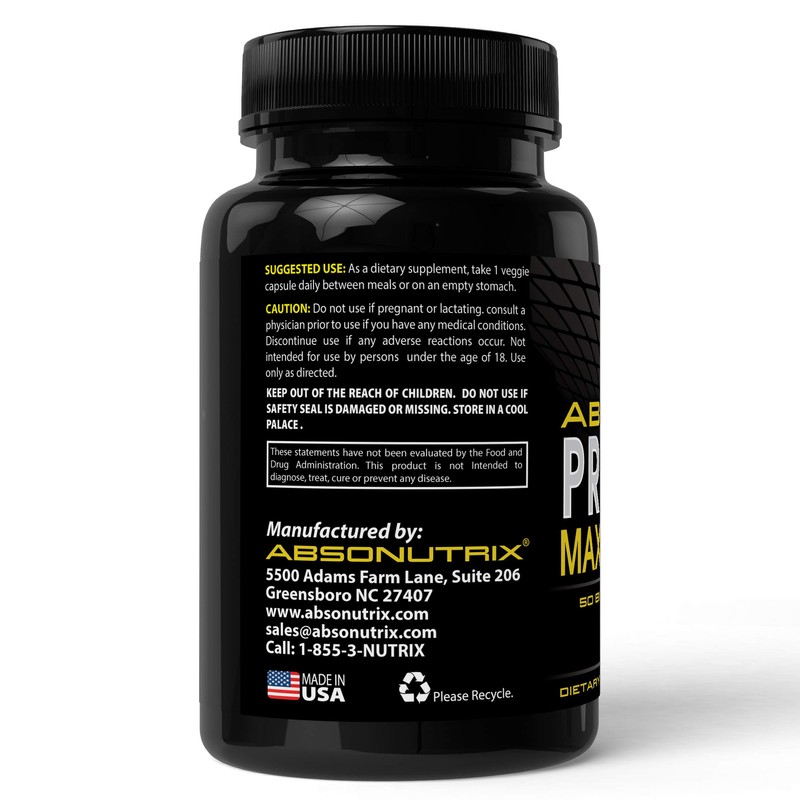 Absonutrix Probiotic Maximum Strength 50 Billion Per Capsule Multi-Strain 100