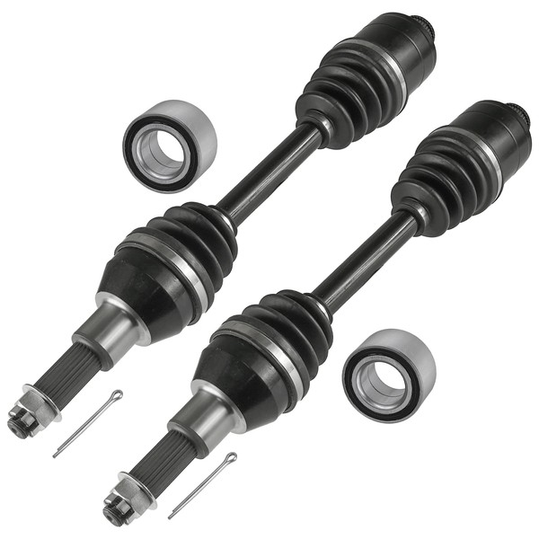 Caltric Rear Left Right CV Joint Axle with Bearing Compatible with Polaris Sportsman 500 4X4 1999-2002 | Sportsman 400 4X4 2001-2002 | Sportsman 335 4X4 2000
