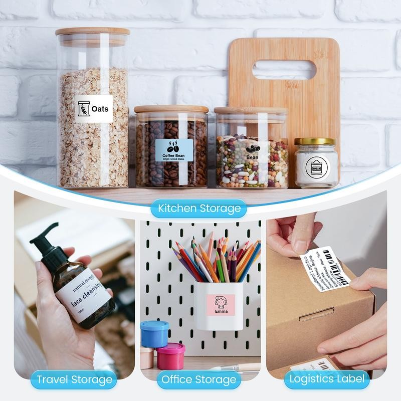 PM220S label machine, mini thermal barcode label printer Bluetooth portable