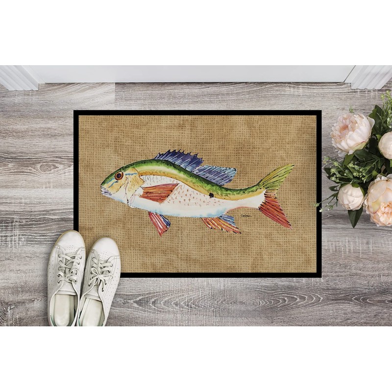 Caroline's Treasures 8816JMAT Rainbow Trout Doormat 24x36 Front Door Mat
