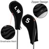 Golf Club Iron Head Covers Neoprene Long Cover with Zipper