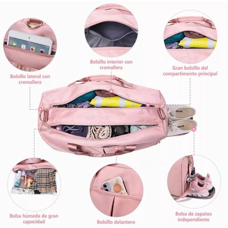 Yuqing Maleta Gym Bolsa Deportiva De Viaje Mochila Fitness Bag