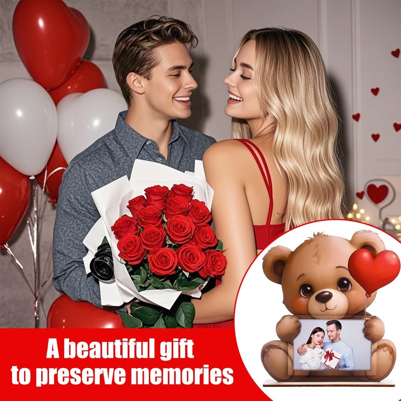 ZhowHoHo 2 PCS Valentine's Day Picture Frame 4 x 6