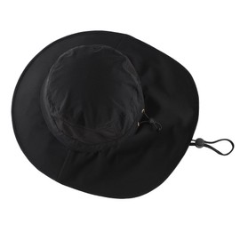 Connectyle Sun Hat for Men Women Wide Brim Fishing Hat Neck Flap Cover Hiking Camping Gardening Sun Protection Hat UV Black