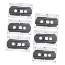 jojofuny 6 Pcs Blank Audio Cassette Tapes Recordable Audio Tapes 30-Minute Blank Audio Cassette Tape for Recording