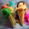 3d Fridge Magnets, Cute Fun Decorative Magnets, Icecream Fridge Magntes
