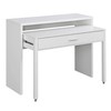 Convenience Concepts Newport JB Console/Sliding Desk with Drawer and Riser,