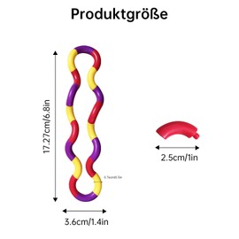 5 Stück Fidget Toys Autism Fingers Tangle Fidget Twister Fidgets Toy Stimming Sensory Stressabbau Erwachsene Anti Stress Spielzeug Kinder Skills Panikattacken für Erwachsene und Kleinkinder