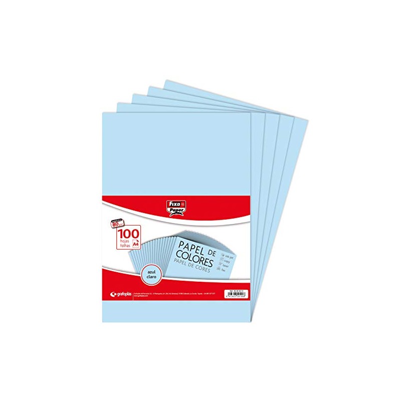 Fixo Sheets 80 g, paper, light blue, A4