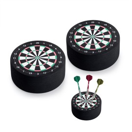 2-Pack Dart Holder, Mini Dart Station for Steel Tip Darts, Space-Saving Dart Base Station, Professional Dartboard Accessories