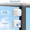 Tijtjhc Sliding Door Lock, 2PCS Upgraded Sliding Door Child Lock