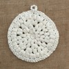 Handmade 100% cotton Circle Washcloth - Colour: Lavendar
