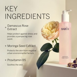 BABOR Soothing Rose Toner, Hydrating Rose Water Essence, Alcohol-Free Toner, Calms & Soothes Sensitive Skin, Deep Hydration & Moisture for Radiant Complexion, 6.7 oz