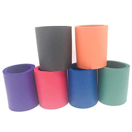 Pen Kit Mall Blank Beer Can Huggers, 6 Pack, Foam Insulated Cooler for Alcohol and Soft Drinks, Flexible Drink Caddies for DIY Projects, Parties, Events, Weddings or Branding (6, Assorted)