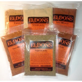 Eldons Jerky Seasoning Spice with Cure Seasons 5 Pounds of Meat Your Choice of Flavor  - Spicy Cajun Jerky