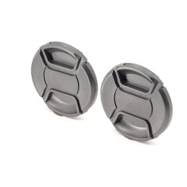 PROtastic® 62mm Lens Caps (Pack Of 2) - Spring Loaded Pinch Cap Wont Fall Off. Fits Nikon, Canon, Pentax etc. LC-62 E-62 O-LC62