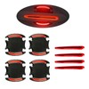 1 Pack 8 Pcs Car Door Handle Protector Reflective Stickers