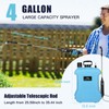 4 Gallon Battery Powered Sprayer, Electric Garden Sprayer, Backpack Sprayer