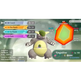 Pokémon Let's Go Pikachu & Eevee 6IV Shiny Kangaskhan - ANY NATURE - FAST TRADE
