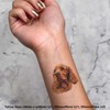 Azeeda 4 x 'Braunes Cocker Spaniel Hundeporträt' Temporäre Tattoos -