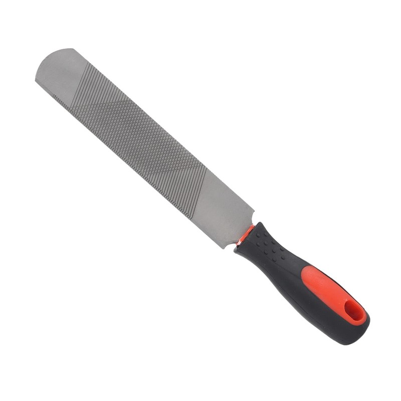 8 Inch Farrier Rasp File with Rubber Handle, Mini Horseshoe